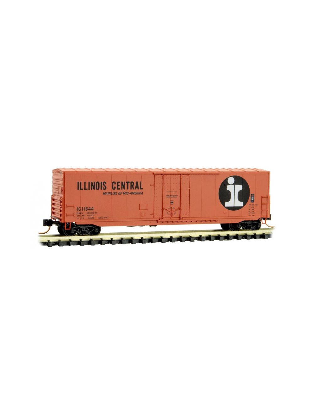 micro trains 18100080 illinois central box car