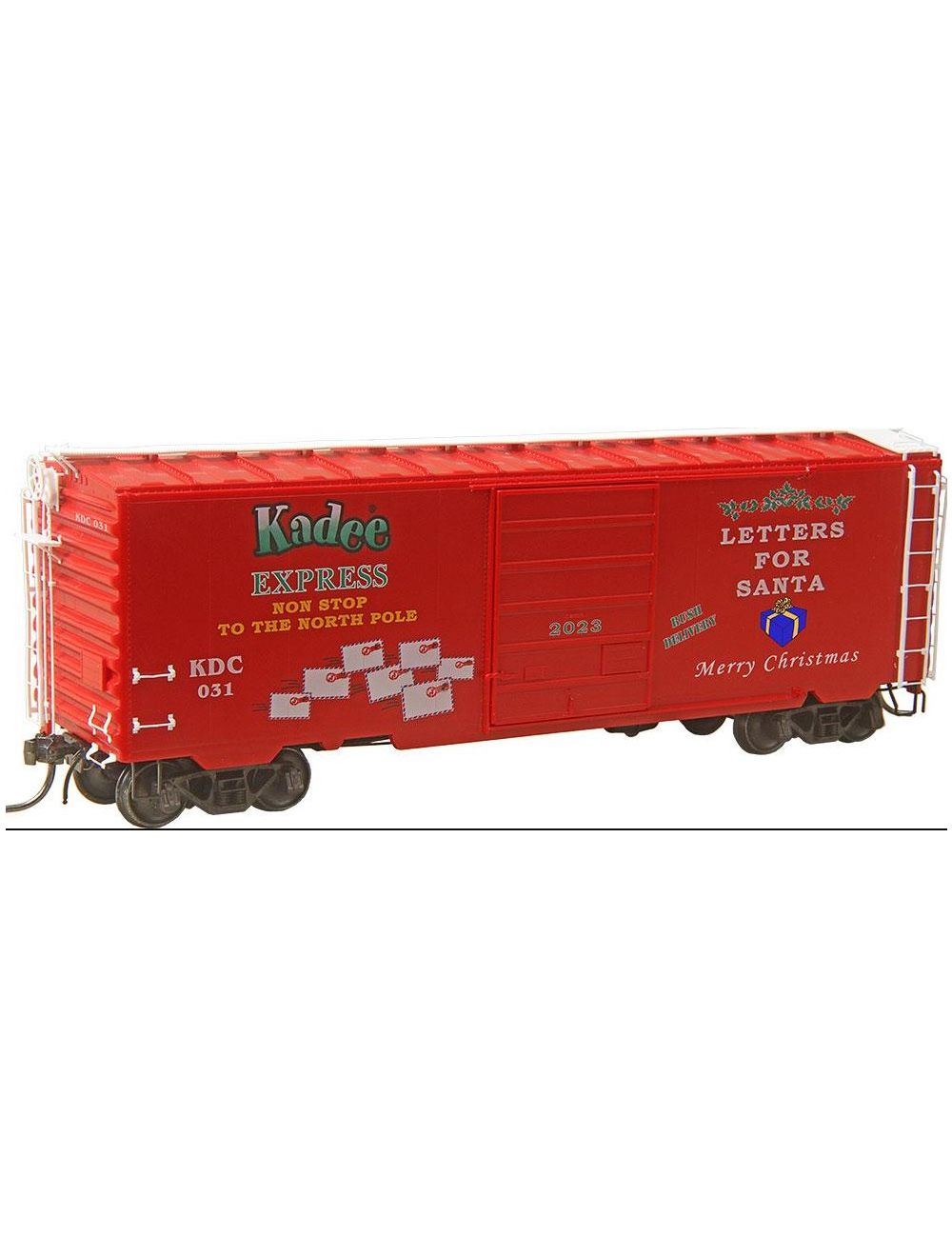 Kadee 6931 2023 christmas car, HO scale