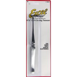 excel 30414 6-1/2 large self-closing tweezers